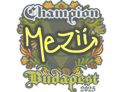 Sticker | mezii (Champion) | Budapest 2025