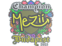 Sticker | mezii (Embroidered, Champion) | Budapest 2025