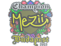 Sticker | mezii (Embroidered, Champion) | Budapest 2025