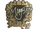 Sticker | MAJ3R (Gold) | Budapest 2025