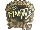 Sticker | Maka (Gold) | Budapest 2025