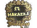 Sticker | makazze (Gold) | Budapest 2025