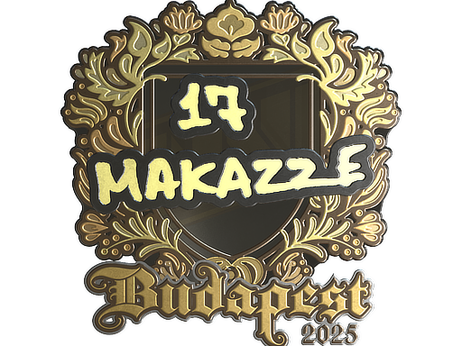 Sticker | makazze (Gold) | Budapest 2025