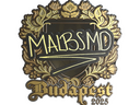 Sticker | malbsMd (Gold) | Budapest 2025
