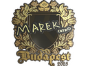 Sticker | Marek (Gold) | Budapest 2025