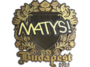 Sticker | MATYS (Gold) | Budapest 2025
