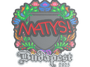 Sticker | MATYS (Embroidered) | Budapest 2025