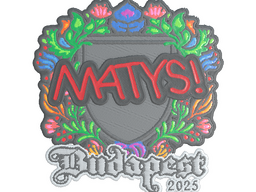 Sticker | MATYS (Embroidered) | Budapest 2025