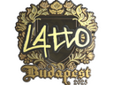 Sticker | latto (Gold) | Budapest 2025
