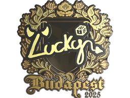Sticker | Lucky (Gold) | Budapest 2025