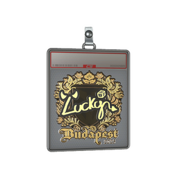 Sticker Slab | Lucky (Gold) | Budapest 2025