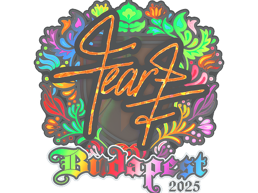 Sticker | fEAR (Holo) | Budapest 2025