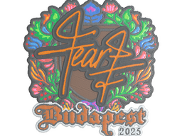 Sticker | fEAR (Embroidered) | Budapest 2025