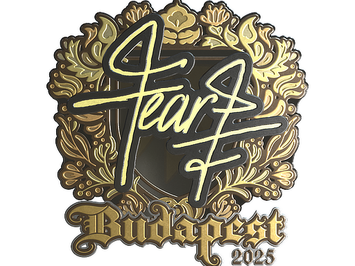 Sticker | fEAR (Gold) | Budapest 2025
