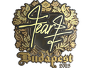 Sticker | fEAR (Gold) | Budapest 2025