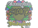 Sticker | FlameZ (Embroidered, Champion) | Budapest 2025