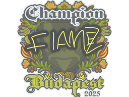 Sticker | FlameZ (Champion) | Budapest 2025