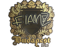 Sticker | FlameZ (Gold) | Budapest 2025