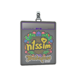 Sticker Slab | n1ssim (Embroidered) | Budapest 2025