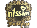 Sticker | n1ssim (Gold) | Budapest 2025