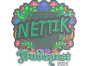 Sticker | nettik (Embroidered) | Budapest 2025