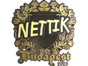 Sticker | nettik (Gold) | Budapest 2025