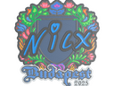 Sticker | nicx (Embroidered) | Budapest 2025