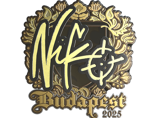 Sticker | NiKo (Gold) | Budapest 2025