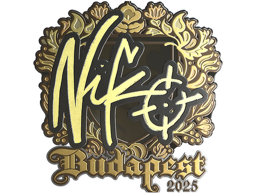 Aufkleber | NiKo (Gold) | Budapest 2025