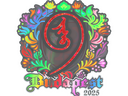 Sticker | nin9 (Holo) | Budapest 2025