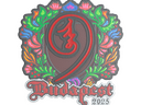 Sticker | nin9 (Embroidered) | Budapest 2025