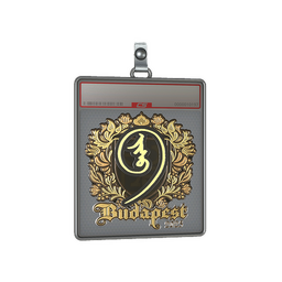 Sticker Slab | nin9 (Gold) | Budapest 2025