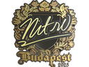 Sticker | nitr0 (Gold) | Budapest 2025