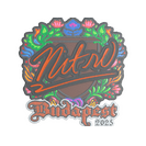 Sticker | nitr0 (Embroidered) | Budapest 2025