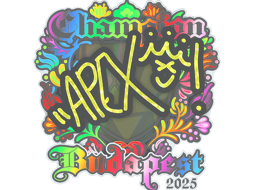 Sticker | apEX (Holo, Champion) | Budapest 2025