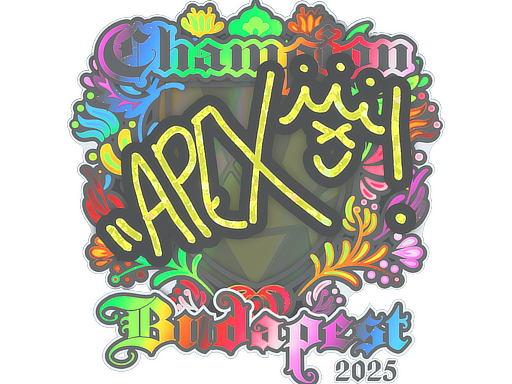 Sticker | apEX (Holo, Champion) | Budapest 2025