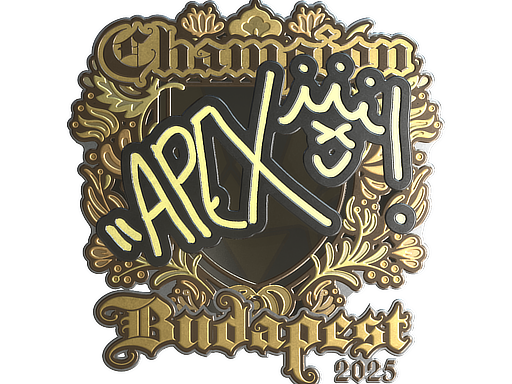 Sticker | apEX (Gold, Champion) | Budapest 2025