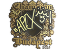 Sticker | apEX (Gold, Champion) | Budapest 2025