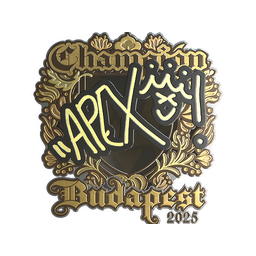 Sticker | apEX (Gold, Champion) | Budapest 2025
