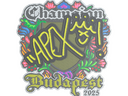 Sticker | apEX (Embroidered, Champion) | Budapest 2025