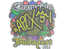 Sticker | apEX (Embroidered, Champion) | Budapest 2025