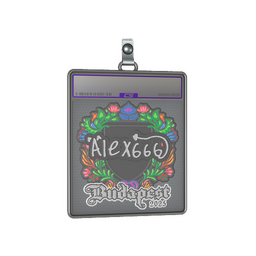 Sticker Slab | alex666 (Embroidered) | Budapest 2025