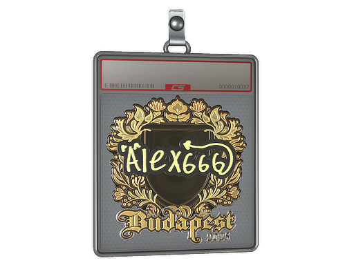 Sticker Slab | alex666 (Gold) | Budapest 2025
