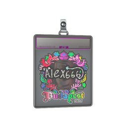 Sticker Slab | alex666 (Holo) | Budapest 2025