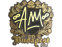 Sticker | AW (Gold) | Budapest 2025