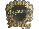 Sticker | chayJESUS (Gold) | Budapest 2025