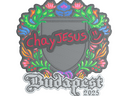 Sticker | chayJESUS (Embroidered) | Budapest 2025
