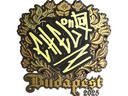 Sticker | chelo (Gold) | Budapest 2025