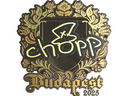 Sticker | chopper (Gold) | Budapest 2025