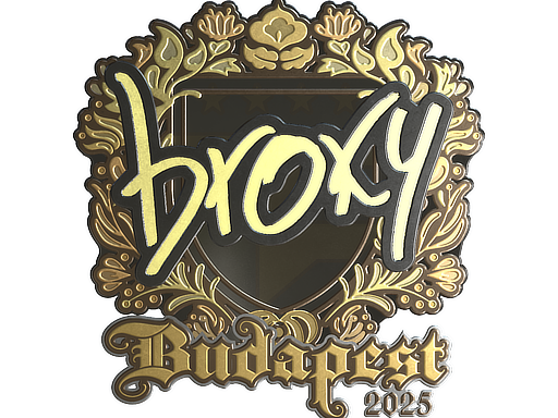 Sticker | broky (Gold) | Budapest 2025